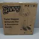 ZIWWVY Stepper Machine with Resistance Bands & Handlebar, Mini Stepper with 300LBS Weight Capacity, Twist Stepper for Full Body Workout, Adjust Step Height, Smooth & Quiet, Step Machine for Men Women