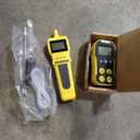 4 Gas Monitor + Pump by Forensics Detectors | USA NIST Calibration Certificate | USB Recharge | 4 Gas with Probe for Confined Space |