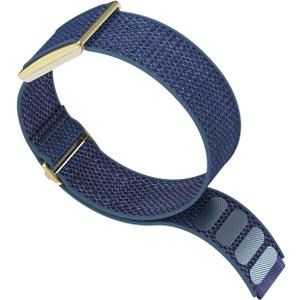Nylon Bicep Bands Compatible for Polar Loop (2025) / Visible Armband 2.0 Straps, Hook & Loop Soft Weave Stretchy Breathable Replacement Sport Arm/Ankle Wristbands with Buckle-No Tracker (Blue)