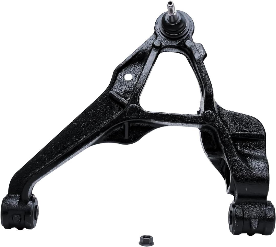 Detroit Axle - Front Left Lower Control Arm for 2011-2019 Chevy GMC Silverado Sierra 2500 3500 HD 2012 2013 2014 2015 2016 2017 2018 Driver Side Lower Control Arm w/Ball Joint Assembly Replacement