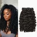 ASHINE Burmese Curly Bundles Human Hair Unprocessed Raw Burmese Curly Water Wave Human Hair 3 Bundles Natural Black 18 20 22 inch