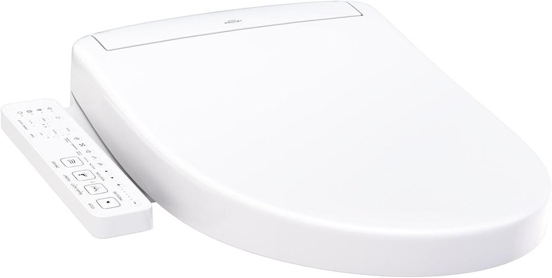 TOTO WASHLET S2 Electronic Bidet Toilet Seat with Instantaneous Water Heating, PREMIST and EWATER+ Wand Cleaning, Elongated, Cotton White - SW3346#01