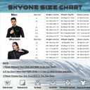 Skyone 1.5MM Neoprene Wet Suits for Men Women, Front Zip Wetsuit Full Body Scuba Suit, One Piece Long Sleeve Diving Suit Warm for Surfing Snorkeling Swimming (Black, M)