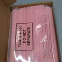100 Pcs Graduation Cap Shaped Straws Disposable Plastic Drinking Straw Grad Caps Straw for Graduation Beverage Cocktail 2026 Congrats Grad Party Supplies (Pink)