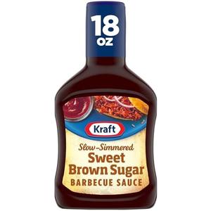 Kraft Sweet Brown Sugar Slow-Simmered Barbecue Sauce, 18 oz Bottle , Set Of 4 BB 8/10/25