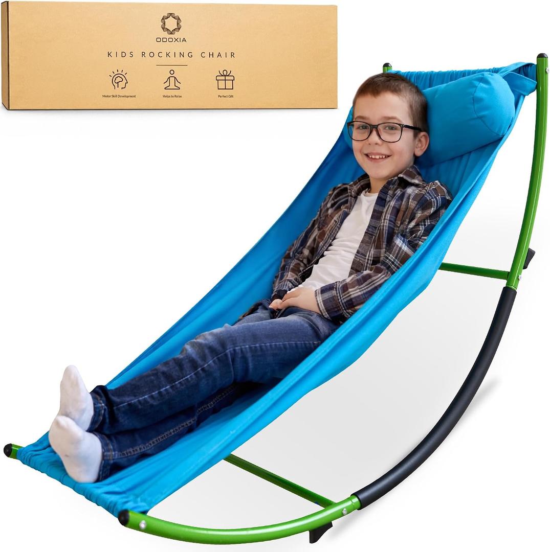 ODOXIA Kids Sensory Rocking Chair | Sensory Floor Rocker | Kids Rocking Chair | Special Needs Child | Calm Down Autism Equipment, Ages Toddler, Teeter, Totter | Playground Equipment | Seesaw Rocker