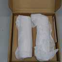 LARS NYSM Electric Salt and Pepper Grinder Set, USB Rechargeable, Automatic Salt and Pepper Mills, Spice Shakers Refillable with LED Light, Adjustable Coarseness, Ceramic Grinder (Pure White)