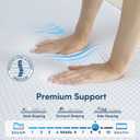 Extra Firm Mattress Topper Full Size, 2026 Upgraded 3 Inch 7-Zone Egg Crate Cooling Gel Memory Foam Bed Topper for Pressure Relief and Back Pain, Mattress Pad, Washable Cover
