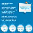 Jack&Pup Beef Gullet Bites (1 LB) Gullet Jerky for Small, Medium Dogs, Single Ingredient Beef Esophagus Dog Treats for Puppies (EXP 04/17/26)