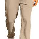 JMIERR Men's Casual Drawstring Pants Elastic Waist Lightweight Pant Summer Beach Trouser with Pockets (XL)