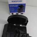 KINSPORY Camping Toilet, Portable Toilet for Adults & Kids, Foldable Potty & Outdoor Emergency Sanitation Products, Trash Can, Stool for Car Truck Camping Travel Hiking Fishing Long Trips (Deep Black)