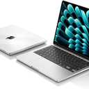 EooCoo Compatible with MacBook Air 15 inch Case M5 2026 2025 2024 2023 M4 M3 M2 Model A3448 A3241 A3114 A2941, Transparent Plastic Hard Shell Cover, Smooth Shiny Surface, Crystal Clear