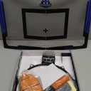 24" x 16" Indoor Large Basketball Hoop Toy - Upgraded Adjustable Height Basketball Hoop Over The Door with Scoreboard/2 Balls, Basketball Toys Christmas Birthday Gifts for Kids & Adults(Red)