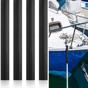 8 Pcs Dock Line Chafe Guard 16 Inches Length Chafe Secure Guard for Dock Lines Removable Chafing for Eliminating Squeaking, Black 8 Pcs Dock Line Chafe Guard 16 Inches Length Chafe Secure Guard for Dock Lines Removable Chafing for Eliminating Squeaking, Black