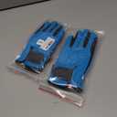 2 x Kids Horse Riding Gloves Children Equestrian Kids Gloves Child Horseback Bike Gardening Boys & Girls Mittens Pony Youth Outdoor Mitts (Age 12-14 years, Blue)