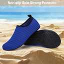 Water Shoes for Womens Mens Barefoot Aqua Yoga Socks for Pool Beach Surf Walking Water Park Boating Sports Water Shoes (7.5-8.5 Women/6-7 Men, Blue)