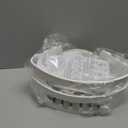 LEVERLOC Corner Shower Caddy Suction Cup, shower shelves suction cup, 2 Pack Basket Powerful Bathroom, Waterproof & Oil-proof Organizer for Kitchen, No-Drilling Removable