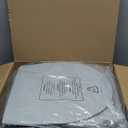 HOMLAND 3-in-1 Bedside Commode Chair with Sturdy Dual-Crossbar Support Construction, Stable Portable Commode Toilet with 7.5Qt Potty , 350 Lbs Bedside Commodes for Seniors, Silver