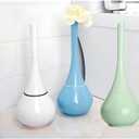 Toilet Brush with Holder, INCHANT Bathroom Detachable Toilet Brush - Blue