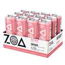 ZOA Zero Sugar Energy Drinks, White Peach - Sugar Free with Electrolytes, Healthy Vitamin C, Amino Acids, Essential B-Vitamins, and Caffeine from Green Tea - 12 Fl Oz (12-Pack)