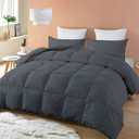 SHIVI BEDDING COLLECTION Dark Gray All Seasons Comforter, 100% Cotton 1000 TC-Winter Summer Warm, Full Size (Pillows or Pillowcases Are Not Included) 1Pc