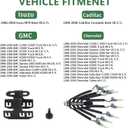 FJ504 Spider Injector W/Bracket Replacement For 5.7 Vortec Chevy V8 Engine Automotive Replacement Fuel Injectors Compatible With Gm Chevy Pickup Trucks K1500 Suburban Express Van Ca-dillac Escalade