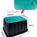 12 x 17 Inch Irrigation Valve Box Cover Sprinkler Valve Covers for Outside Underground Lawn Watering Equipment