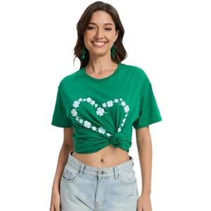 St Patrick's Day Shirts for Women and Men Lucky Irish Green Shamrock Tee Costume Funny Saint Clover Printed Top, Extra Large 