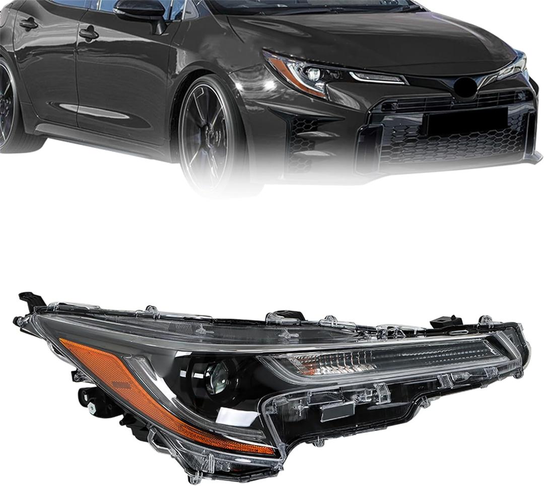 Replacement for Corolla L LE 2023 Headlight Assembly Projector Right Side RH