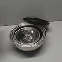 Umite Chef Mixing Bowls with Airtight Lids, 8PCS Stainless Steel Nesting Mixing Bowls Set, 3 Grater Attachments & Non-Slip Bottoms, Black Kitchen Bowls, Size 5, 4, 3.5, 2, 1.5QT for Baking & Serving