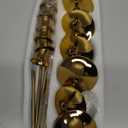 6 PCS Candlestick Holders Taper Candle Holders, Tall Candlestick Holders Brass Golden Candle Stick Holder for Party Fireplace Dining Table