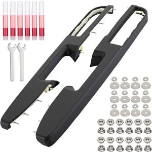 BBTO 80994 Door Armrest Compatible with GMC 2010-2014 Front Driver & Passenger Side Repairing Door Panel with Release Handle Above Armrest
