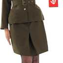 fun shack Army Costume Women - Military Soldier Halloween Outfit - WW2 Inspired Women's Costume for Parties (Medium)