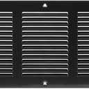 Repa Market Black Air Vent Cover 20" x 6" Inch (Outer Dimensions) - Steel Return Air Grilles - for Ceiling and Sidewall - HVAC - with Protection Screen (19.68" x 5.90" Inch)