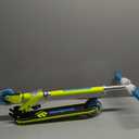 Mongoose Trace Kick Scooter for Youth Adult Boys and Girls, Quick-Release, Lightweight & Easy Folding Scooter, Bike Style Grips, Supports 176 lb Up to 220 lbs (Black/Blue)