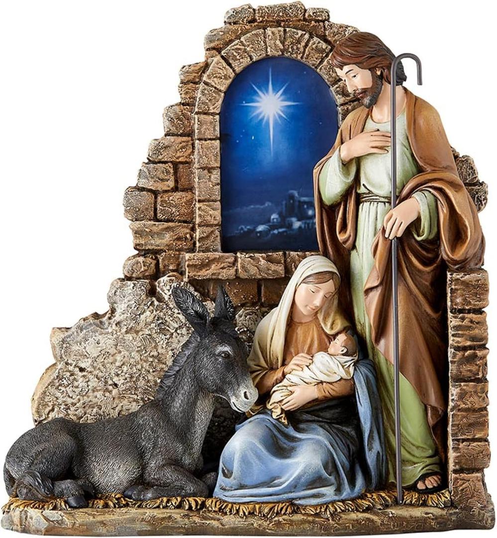 CBC Group Advent and Christmas Nativity Figurine, 11.5-Inch, Bethlehem Star