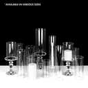 Koyal Wholesale Glass Hurricane Candle Holders, Tall Cylinder Chimney Tubes, Open On Both Ends for Pillar, Taper Candles Cover, Wedding Centerpieces Decorations, Bulk Set (6, 3" W x 8" H)