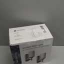 Modern Wall Sconces Set of 2, Bathroom Vanity Lights with White Frosted Glass, Wall Lighting Fixtures Satin Nickel for Entryway Over Mirror Living Room Bedroom