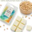 Earnest Living Scented Wax Fragrance Melts Summer Daydream White Musk Grapefruit Patchouli Bergamot Amber Wax Cubes Pack Home Warmer Tart Electric Candle Air Freshener Aroma Decor Gift 2.5 oz (2-Pack)