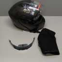 SPARK DOT Approved Modular Flip-Up Dual Visor Motorcycle Full Face Helmet for Adults Men & Women (Carbon Fiber, X-Large)