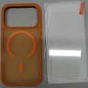 Miracase Magnetic for iPhone 17 Pro Case 6.3" with Screen Protector, [Compatible with MagSafe] Military-Grade Protection, Anti-Fingerprint, Slim Thin Phone Case for 17 Pro Cover, Orange