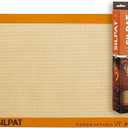 Silpat Premium Non-Stick Silicone Baking Mat, Half Sheet Size, 11-5/8 x 16-1/2, Orange