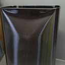 NINESTARS DZT-50-28 Automatic Touchless Motion Sensor Rectangular Trash Can, 13 Gal, Black Trim