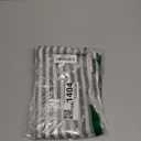 jinchan Double Layer Striped Linen Kitchen Tier Curtain Rustic Cafe for Living Room Bathroom Half Window Curtain Light Filtering Rod Pocket 1 Panel 36 Inch Charcoal Grey