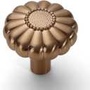 Asidrama 10 Pack Champagne Bronze Kitchen Cabinet Knobs - Dresser & Drawer Knobs - Zinc Finish