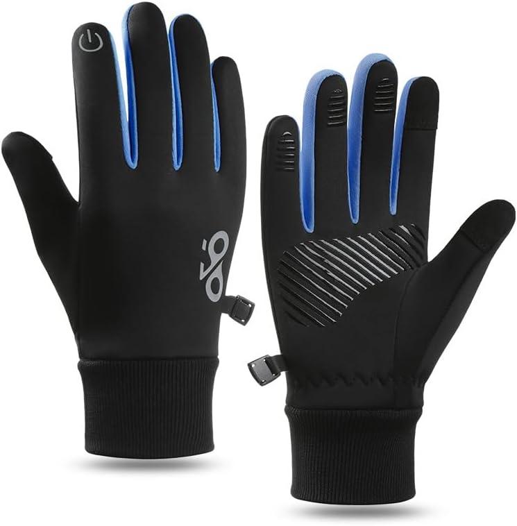 Kids Winter Warm Gloves - Touchscreen Thermal Water-Resistant for Boys Girls Running Cycling Football in Cold Weather