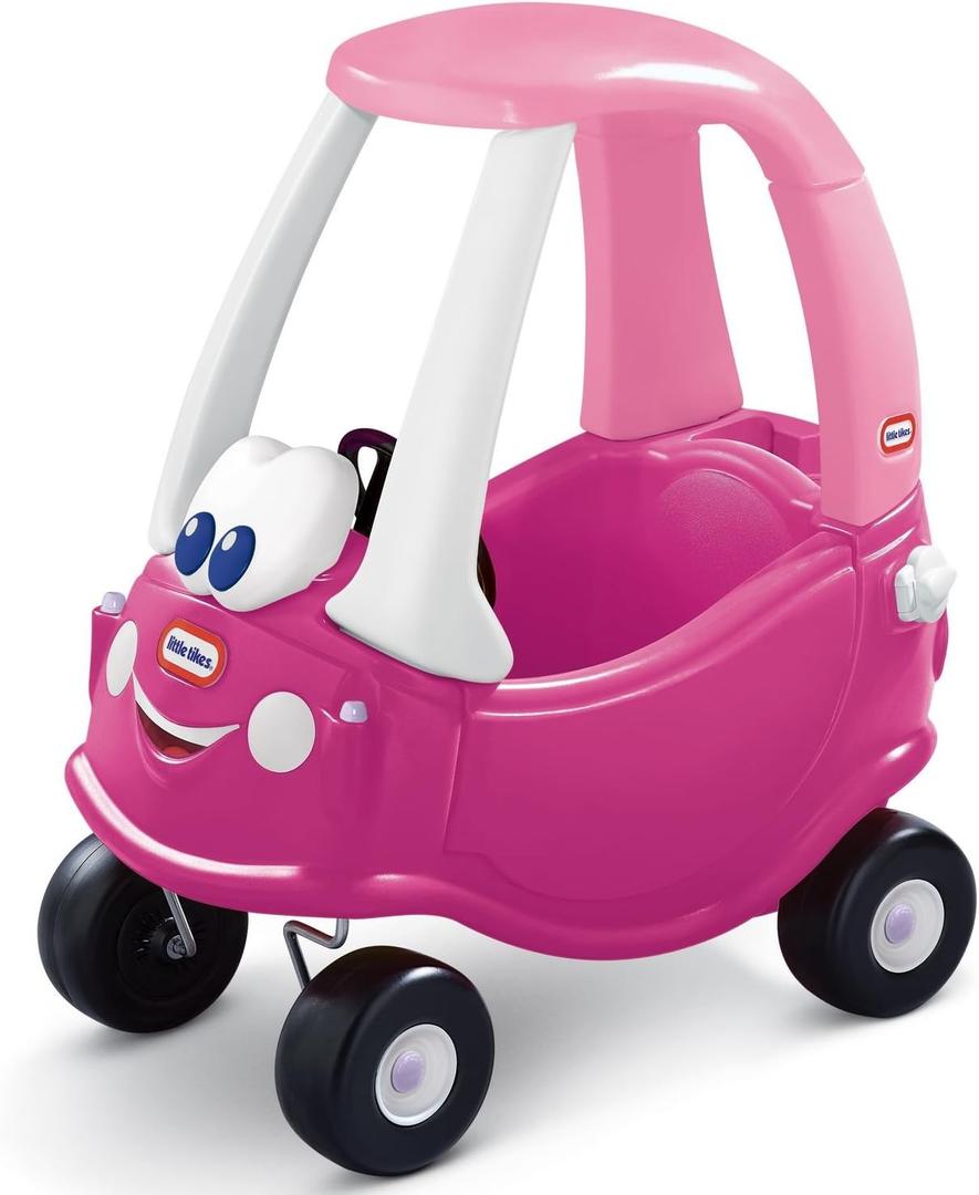 Little Tikes 630750 Cozy Coupe Rosy Ride-On Toy-Toddler Car Push and Buggy Includes Working Doors, Steering Wheel, Horn, Gas Cap, Ignition Switch-for Boys and Girls Active Play