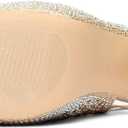 DREAM PAIRS Women's High Heels Platform Dress Rhinestones Peep Toe Pumps Shoes (8.5, Gold/Glitter)