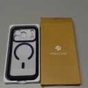 Miracase Magnetic for iPhone 17 Pro Case 6.3" [Compatible with MagSafe] Full-Body Phone Case with Built-in Glass Screen Protector & Camera Control,Drop Proof iPhone 17 Pro Cover, Dark Blue