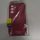 Puxicu Slim Case for Samsung Galaxy S24 FE, Enhanced Camera Protection, Shockproof Skin-Friendly Touch Soft Case Cover for Samsung Galaxy S24 FE Phone, Wine